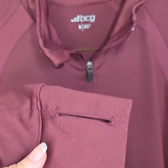 BCG Maroon Athletic Zip-Up Jacket - Picture 5 of 5